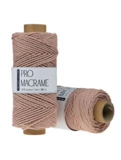 Bavlněná šňůra ProMacramé – PREMIUM COTTON 3mm / 3PLY – blush pink